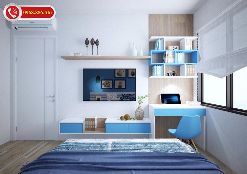 TOP +63 Cách trang trí phòng ngủ nhỏ đẹp - Đồ giá bình dân 2026 ✅ 72 Không gian phòng rộng rãi, tiện nghi cho bé có thể học tập
