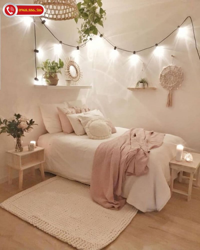 TOP +63 Cách trang trí phòng ngủ nhỏ đẹp - Đồ giá bình dân 2026 ✅ 88 Trang trí phòng ngủ với đèn