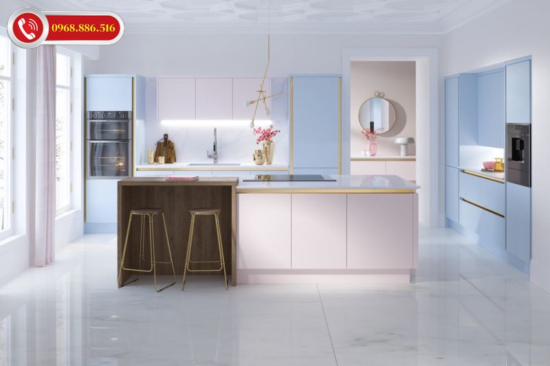 Thiết kế bếp hiện đại đang là xu hướng được yêu thích hiện nay.