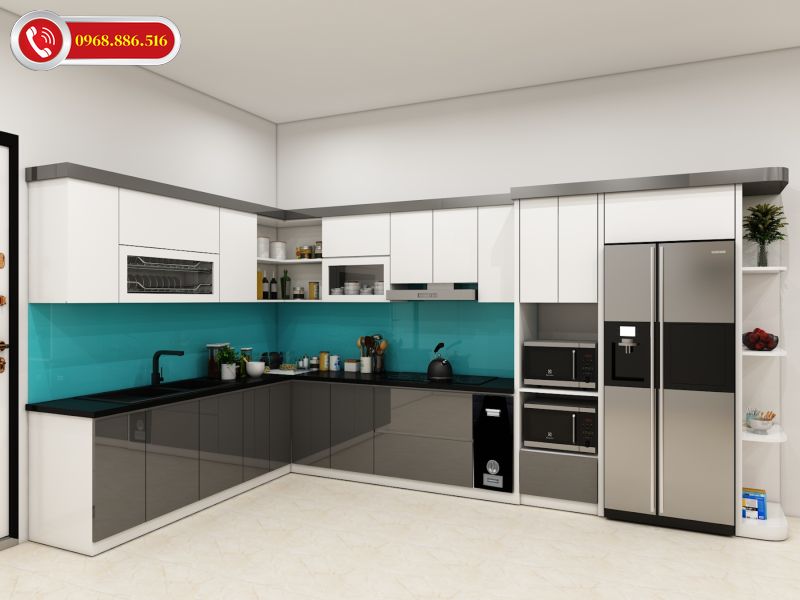 TOP +43 Mẫu tủ bếp Acrylic an cường đẹp - Báo giá tại xưởng 2026 ✅ 25 Tủ bếp Acrylic An Cường