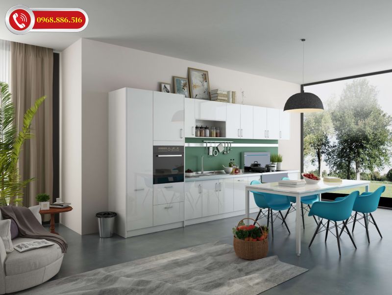 TOP +43 Mẫu tủ bếp Acrylic an cường đẹp - Báo giá tại xưởng 2026 ✅ 42 Tủ bếp acrylic màu trắng