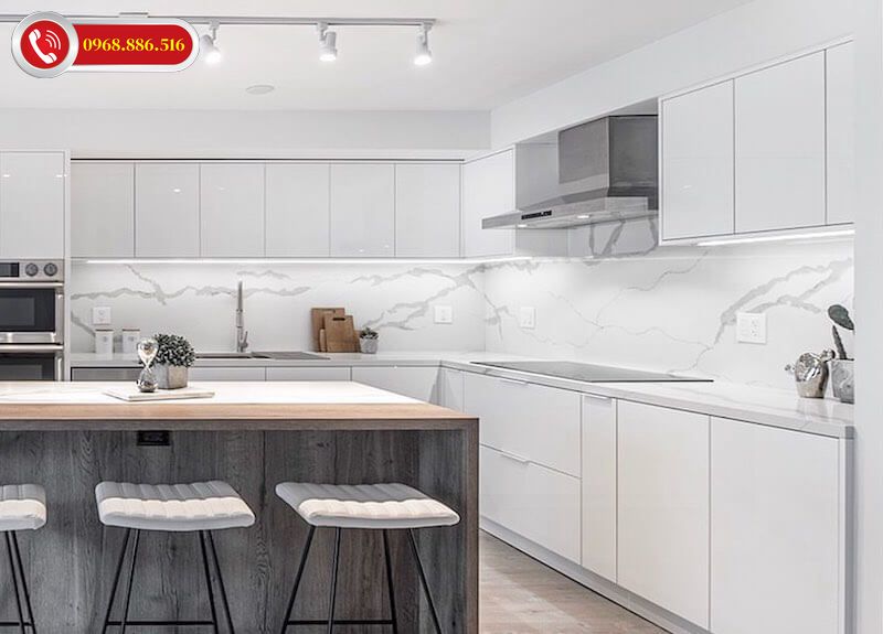 TOP +43 Mẫu tủ bếp Acrylic an cường đẹp - Báo giá tại xưởng 2026 ✅ 44 Mẫu thiết kế tủ bếp có quầy bar