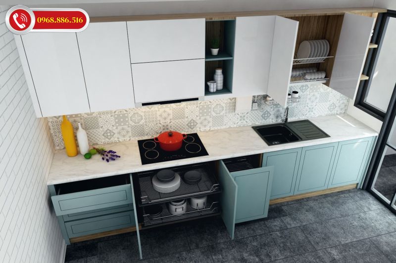 TOP +43 Mẫu tủ bếp Acrylic an cường đẹp - Báo giá tại xưởng 2026 ✅ 46 Tủ bếp phủ melamine