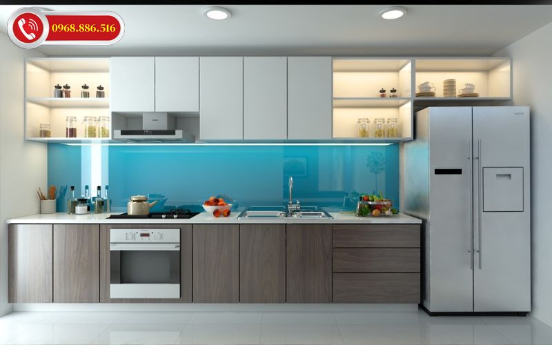 TOP +43 Mẫu tủ bếp Acrylic an cường đẹp - Báo giá tại xưởng 2026 ✅ 33 Tủ bếp acrylic chữ l hiện đại, thời thượng