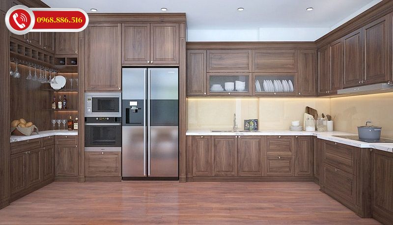Báo giá tủ bếp gỗ sồi Mỹ nhập khẩu cao cấp - Giá / mdài tiêu chuẩn 2026 ✅ 33 Công tình tủ bếp chữ I gỗ sồi đẹp