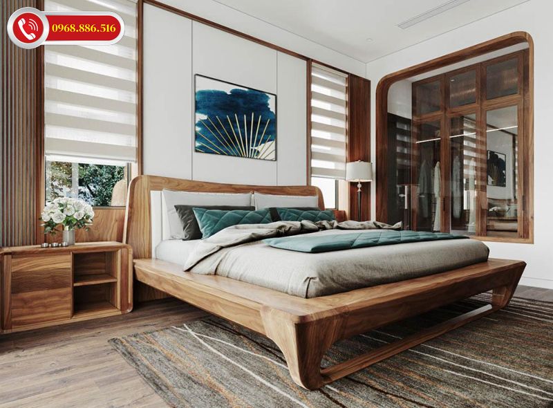 Nội thất gỗ óc chó có ưu điểm là tuổi thọ cao