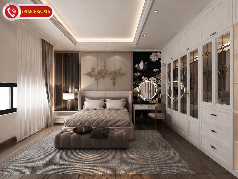 Không gian phòng ngủ thiết kế theo phong cách trẻ trung hiện đại