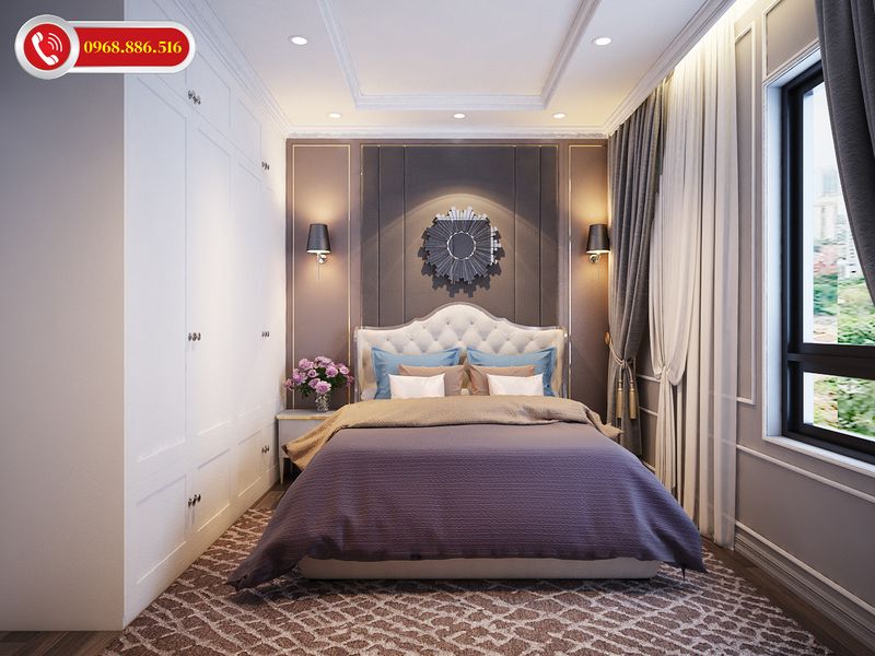 Phòng rộng thoáng với cửa sổ tràn ngập ánh sáng thiên nhiên