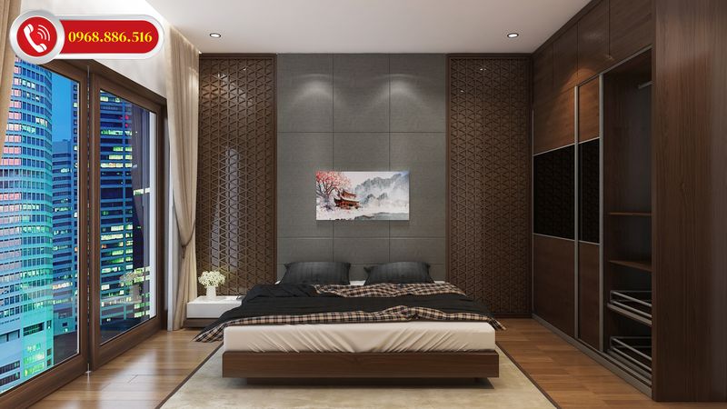 Phòng ngủ cho không gian nhà phố rộng rãi tiện nghi