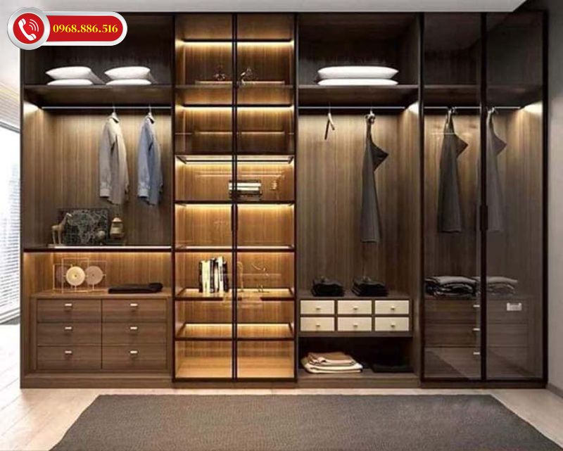 TOP +27 Tủ quần áo cánh kính Cửa lùa - Cánh mở & Bảng giá /m2 2026 ✅ 29 Tủ quần áo cánh kính dễ dàng vệ sinh, lau chùi