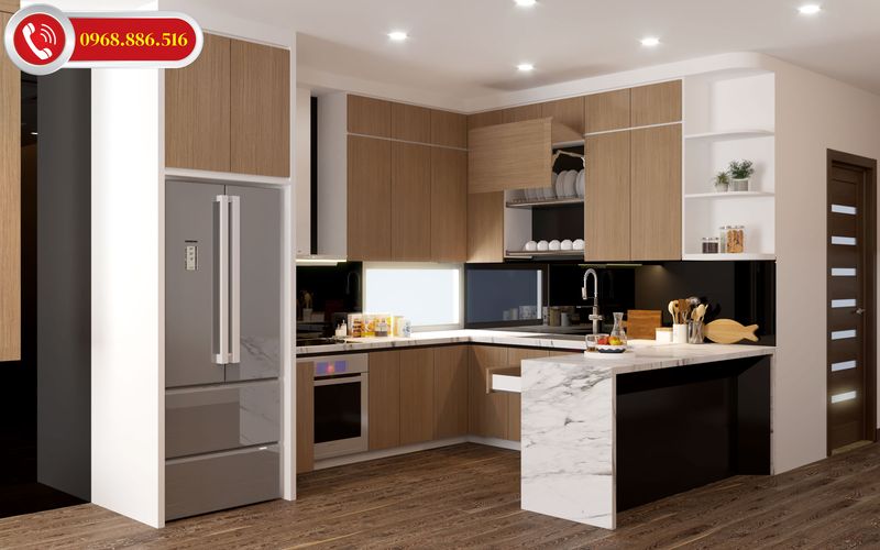 Thiết kế bếp nhỏ là lựa chọn thông thái cho căn hộ có diện tích nhỏ hẹp