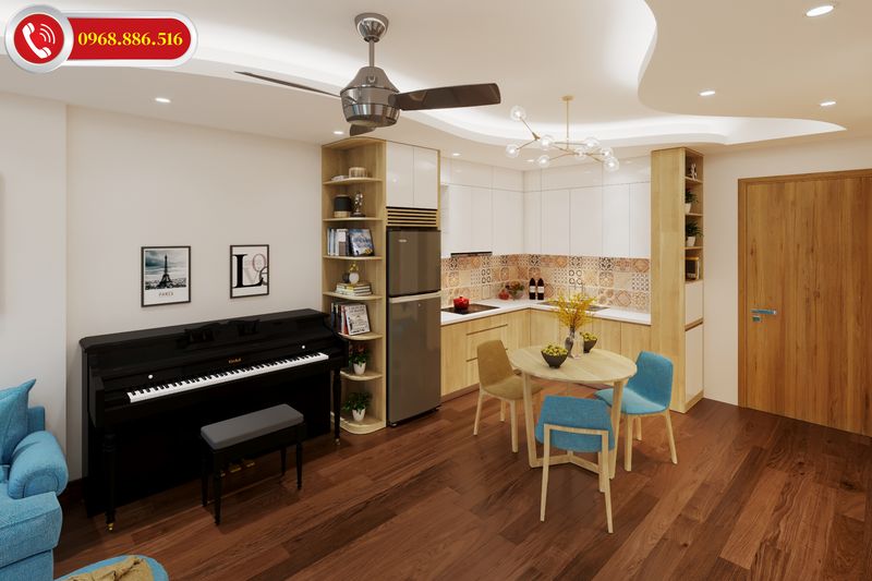 Thiết kế bếp chung cư luôn lựa chọn thiết kế nội thất bếp theo phong cách hiện đại