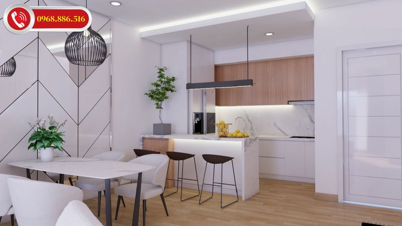 Không gian bếp không chỉ cần được đáp ứng về công năng sử dụng mà còn phải đảm bảo về tính thẩm mỹ