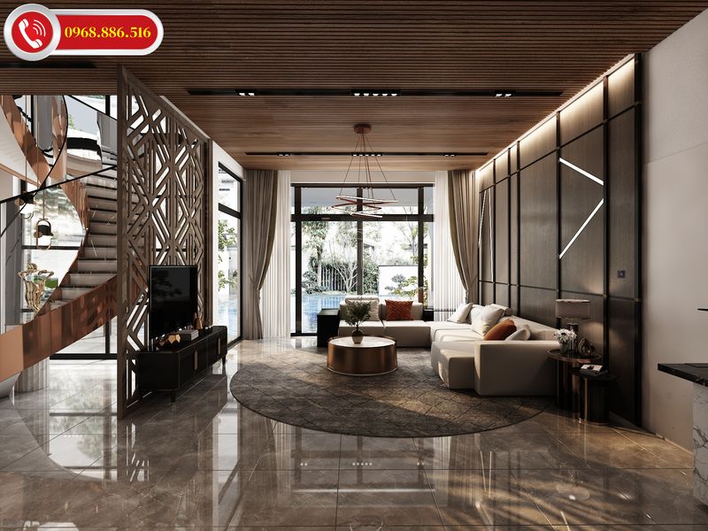 Trang trí nội thất phòng khách hiện đại