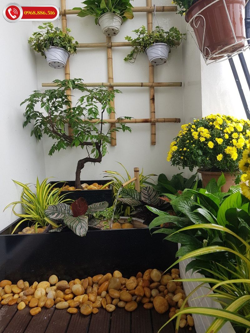 Mẫu ban công đẹp chắc chắn trở thành một góc cho riêng mình nhỏ xinh tuyệt vời