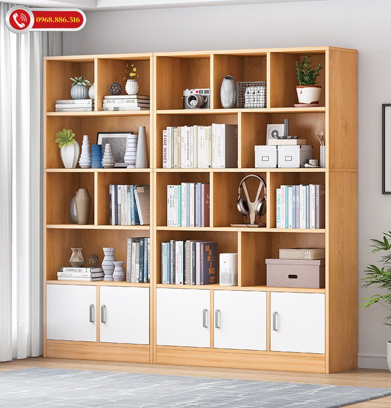 Kệ sách nhiều ngăn giúp đựng tài liệu hiệu quả
