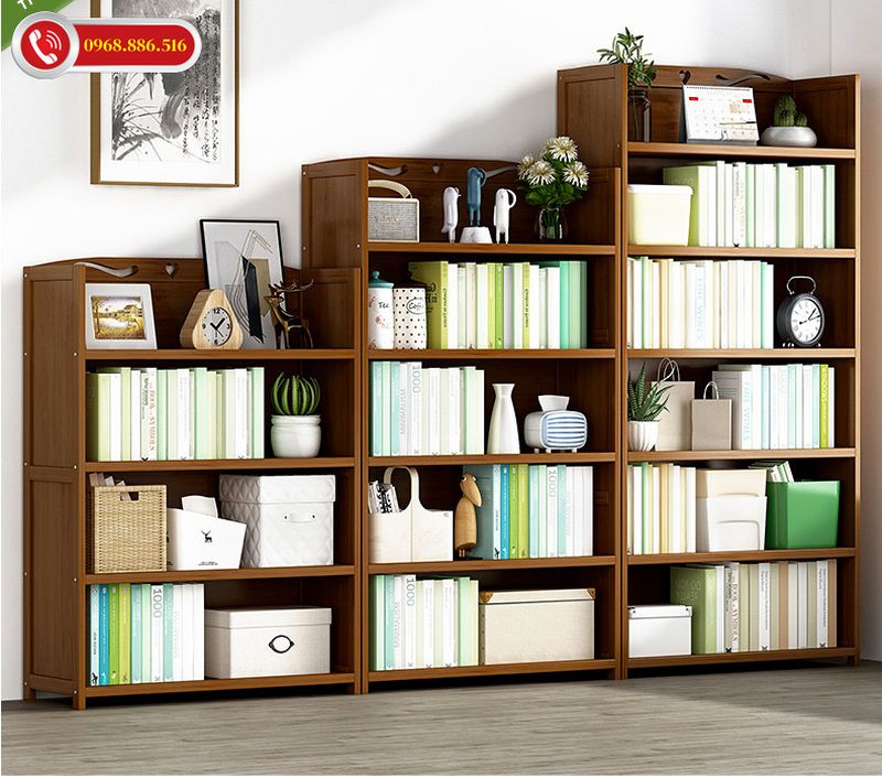 Với loại tủ sách ở văn phòng bạn cần trang trí đơn giản, không nên quá cầu kỳ phù hợp với tính chất nơi công sở