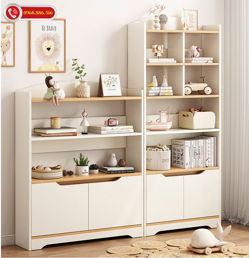 Những mẫu kệ sách được thiết kế đơn giản tinh tế