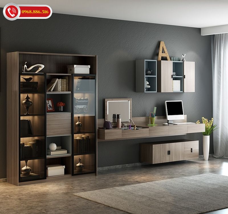 Kệ sách được thiết kế với nhiều kiểu dáng khác nhau