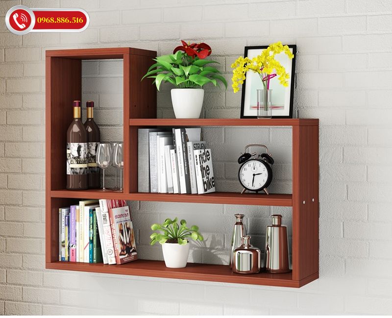 Kệ sách treo tường với thiết kế hình dáng độc đáo, lạ mắt