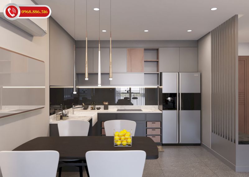 Trang trí bếp đơn giản nhẹ nhàng