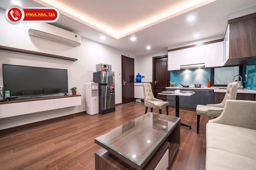 Tổng thể không gian căn hộ studio