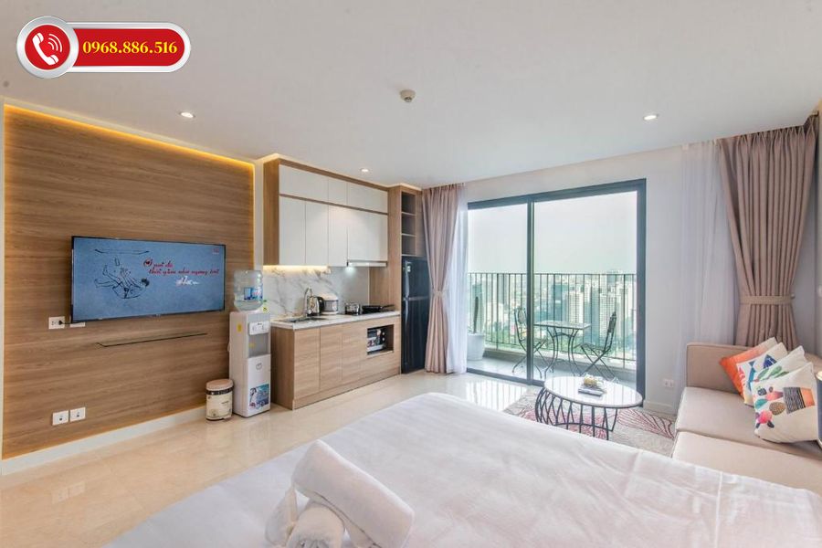 Không gian thiết kế ấn tượng hài hòa với tông màu nhẹ nhàng đơn giản