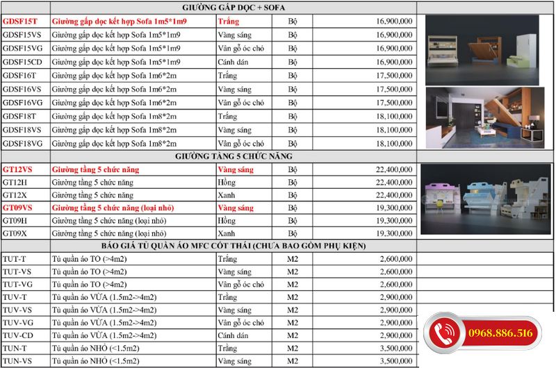 Top #99 Mẫu & Báo giá nội thất thông minh chi tiết mới 2026 54 Báo giá sản phẩm nội thất thông minh