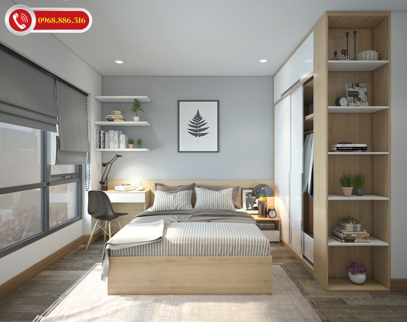 TOP #99 Ý tưởng thiết kế nội thất chung cư 100m2 đẹp Hot 2026 64 Nội thất phòng ngủ master