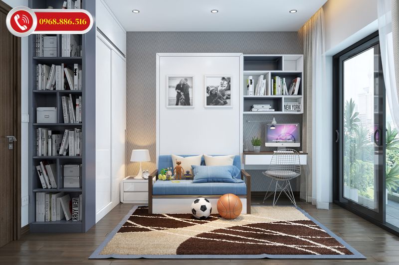 TOP #99 Ý tưởng thiết kế nội thất chung cư 100m2 đẹp Hot 2026 60 Phòng ngủ đẹp dành cho bé trai