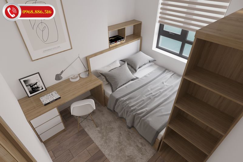 TOP #99 Ý tưởng thiết kế nội thất chung cư 100m2 đẹp Hot 2026 91 Với diện tích không quá rộng như thế này gia chủ nên biết cách lựa chọn bố trí nội thất một cách khoa học