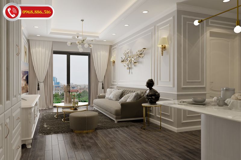 TOP #99 Ý tưởng thiết kế nội thất chung cư 100m2 đẹp Hot 2026 67 Mẫu thiết kế nội thất chung cư chữ L 100m2