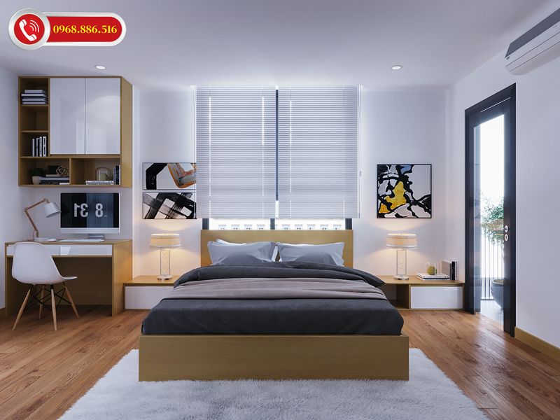 TOP #99 Ý tưởng thiết kế nội thất chung cư 100m2 đẹp Hot 2026 54 Không gian nội thất phòng ngủ con thiết kế độc đáo