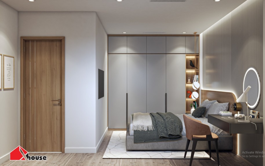 Tủ quần áo âm tường gỗ công nghiệp