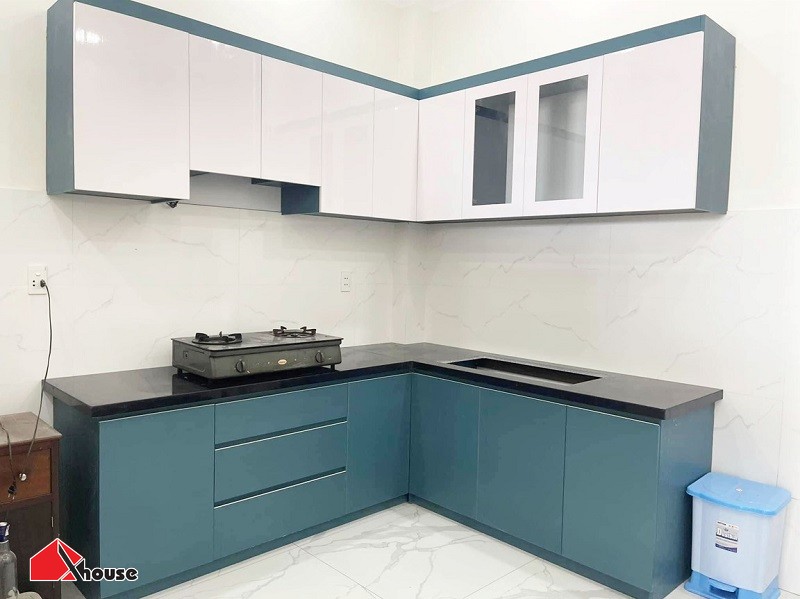 TOP +63 Mẫu tủ bếp màu xanh đẹp - Bảng giá rẻ sản xuất tại Xưởng 2026 ✅ 48 Tủ bếp màu xanh cổ vịt tân cổ điển đẹp ngỡ ngàng