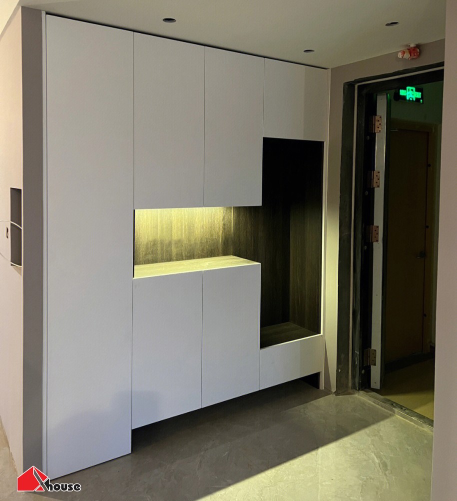 Thiết kế tủ giày kịch trần chung cư