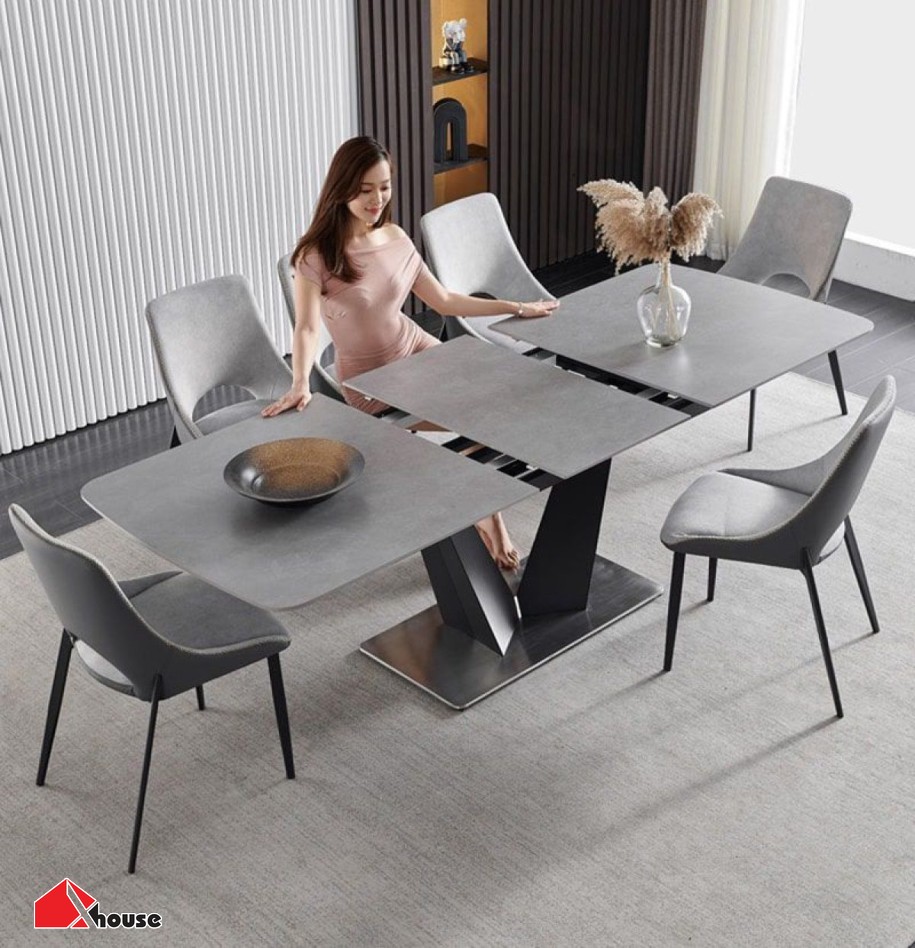 TOP+50 Bộ bàn ăn chung cư đẹp, trang nhã, hiện đại 2026 34 Bàn ăn chung cư thông minh