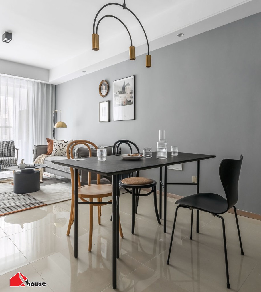 TOP+50 Bộ bàn ăn chung cư đẹp, trang nhã, hiện đại 2026 29 Bàn ăn mặt gỗ đẹp hiện đại