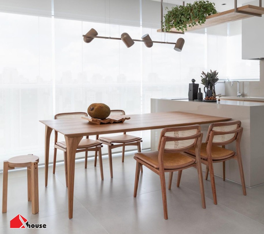 TOP+50 Bộ bàn ăn chung cư đẹp, trang nhã, hiện đại 2026 43 Bộ bàn ăn chung cư cho 6 người