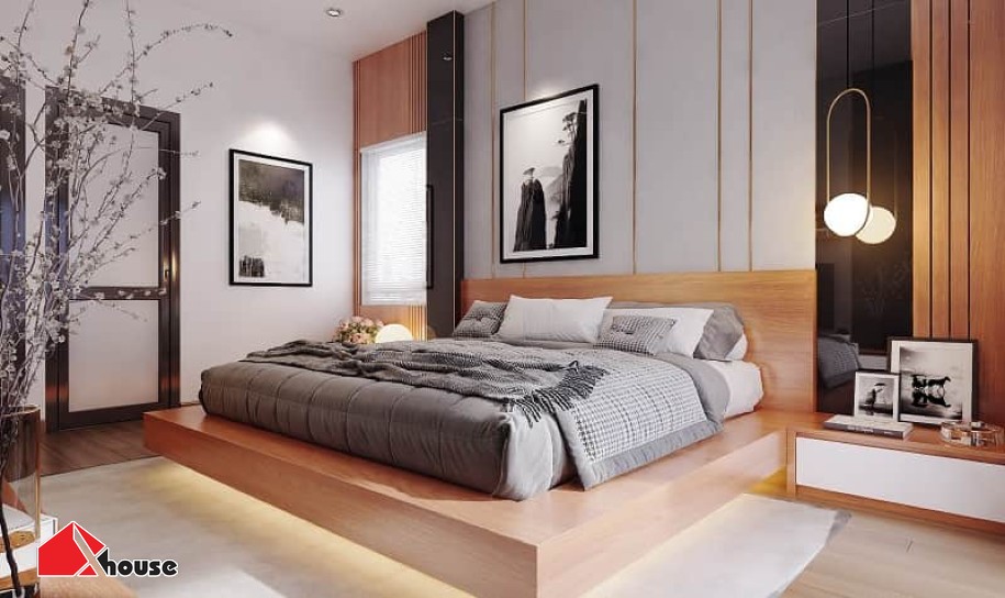 Đặt đầu giường sát vào tường