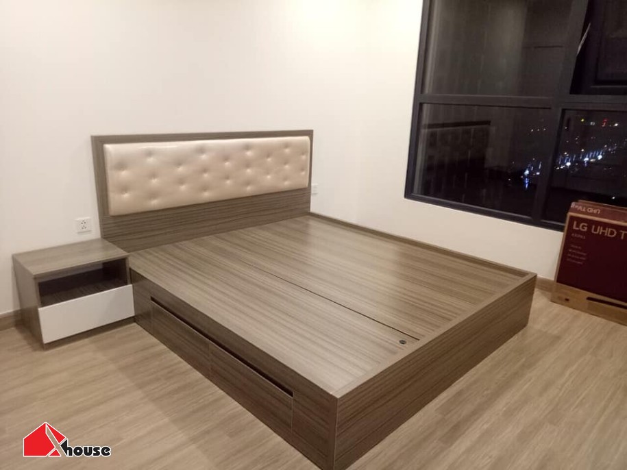 Giường không chân giúp hạn chế bụi hiệu quả