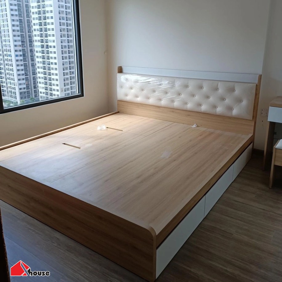 Giường không chân đẹp hiện đại và độc đáo trong không gian phòng ngủ
