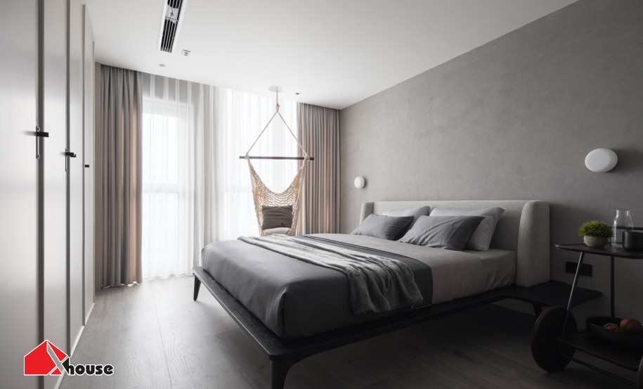TOP+50 Mẫu phòng ngủ chung cư đẹp, hiện đại, tiện nghi 2026 43 Thiết kế nội thất phòng ngủ chung cư hợp lý và tinh tế