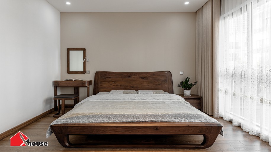 TOP+50 Mẫu phòng ngủ chung cư đẹp, hiện đại, tiện nghi 2026 31 Phòng ngủ chung cư nhỏ đẹp đơn giản, thoải mái